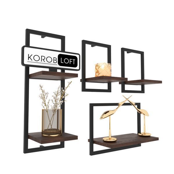 Комплект полиць на стіну в стилі Loft 5 штук 2800Pokup фото