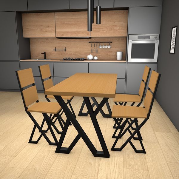 Стілець у стилі Loft обідній дуб 4099 фото