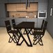 Стул в стиле Loft обеденный Темный шоколад 4099(1) фото 2
