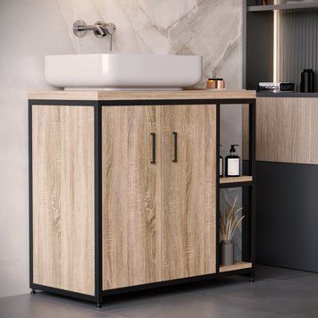 Тумба під умивальник у стилі лофт De Loft BathLine v8600 фото