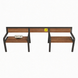 Лавка для зон ожидания с местом для кресла колесного в стиле лофт De Loft AccessBench AccessBench1 фото 2