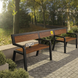 Лавка для зон ожидания с местом для кресла колесного в стиле лофт De Loft AccessBench AccessBench1 фото 4