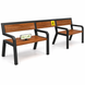 Лавка для зон ожидания с местом для кресла колесного в стиле лофт De Loft AccessBench AccessBench1 фото 1