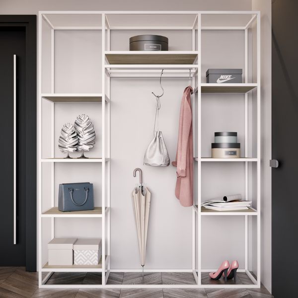 Прихожая в стиле лофт&nbsp;De Loft Urban Rack 1600 UR-03 Р18 фото
