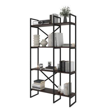 Стелаж для книжок в стилі Loft розмір ( 1800х1000х300) венге S11 фото