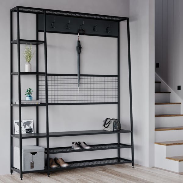 Прихожая в стиле лофт&nbsp;De Loft Urban Rack 1400 UR-01 Р28 фото