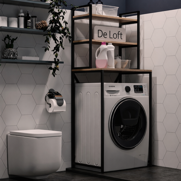 Стелаж для пральної машини у стилі лофт De Loft LaundryRack 2795 фото