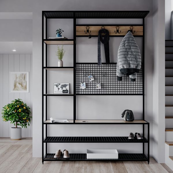 Прихожая в стиле лофт&nbsp;De Loft Urban Rack 1400 UR-02 Р37 фото