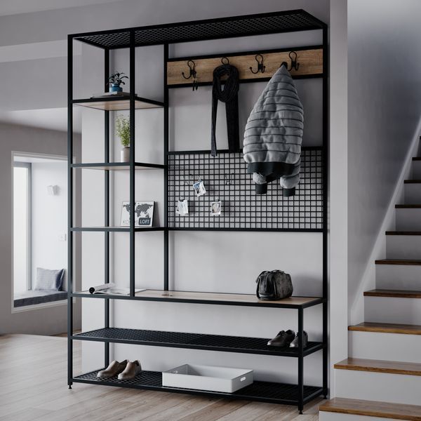 Прихожая в стиле лофт&nbsp;De Loft Urban Rack 1400 UR-02 Р37 фото
