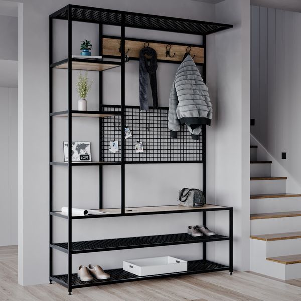 Прихожая в стиле лофт&nbsp;De Loft Urban Rack 1400 UR-02 Р37 фото