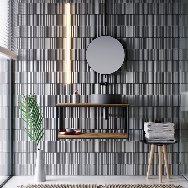 Подвесная тумба под умывальник в стиле лофт De Loft WallLine V03 фото