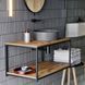 Подвесная тумба под умывальник в стиле лофт De Loft WallLine V03 фото 1